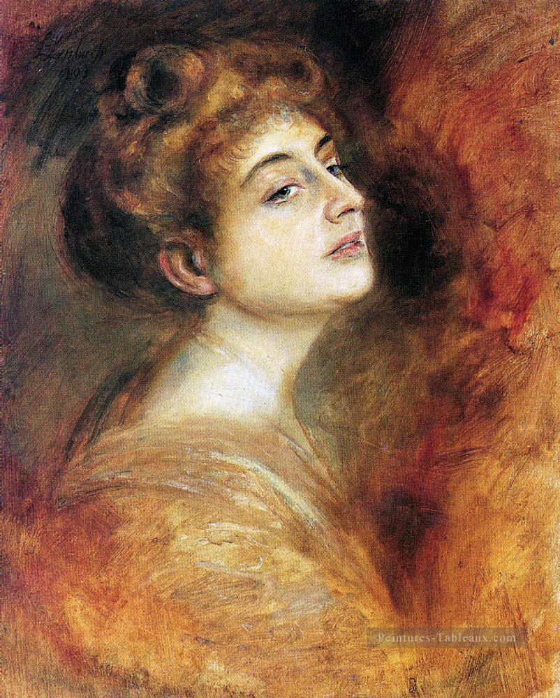 Lily Merk 1903 Franz von Lenbach Peintures à l'huile